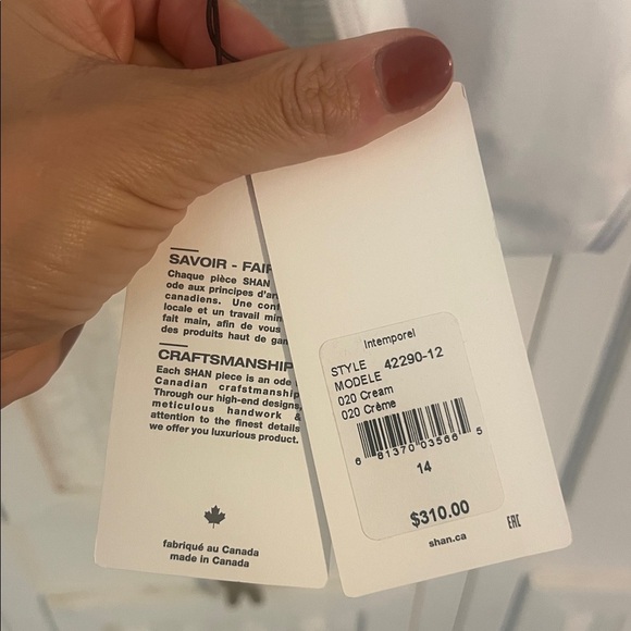 $311 SHAN Women's White Solid Intemporel High Neck One Piece Swimsuit Size 14 - Picture 4 of 8